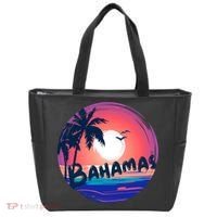 Bahamas Retro Circle Tote Bag thumb 0