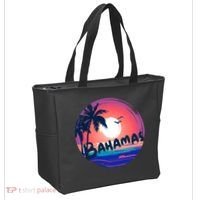 Bahamas Retro Circle Tote Bag thumb 2