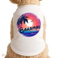 Bahamas Retro Circle Doggie Tank thumb 0
