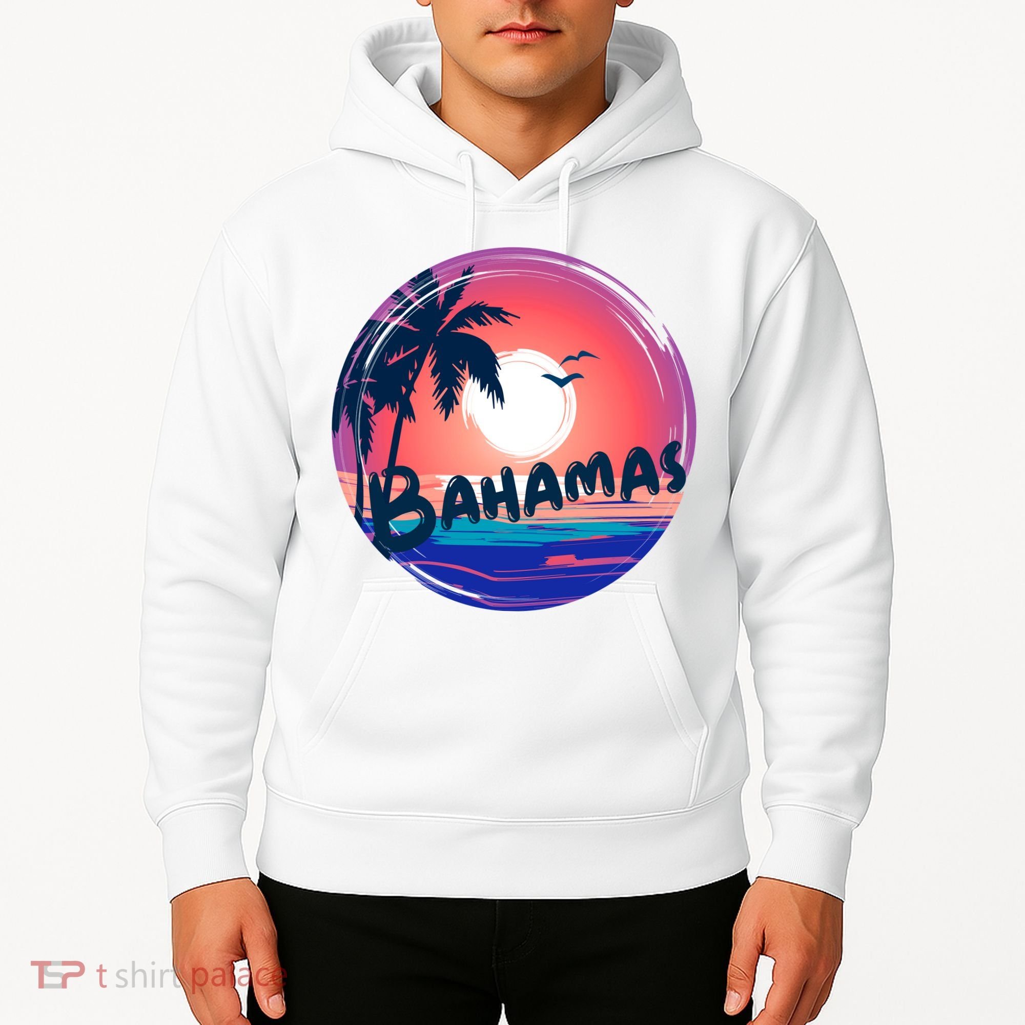 Bahamas Retro Circle Hoodie