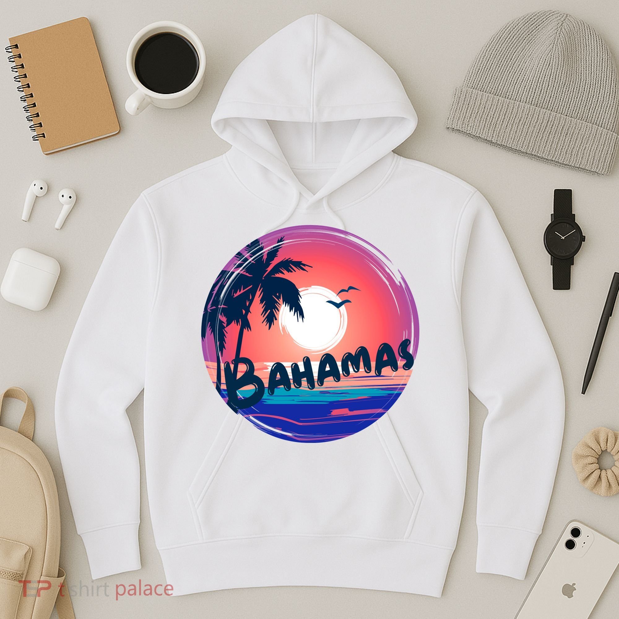 Bahamas Retro Circle Hoodie