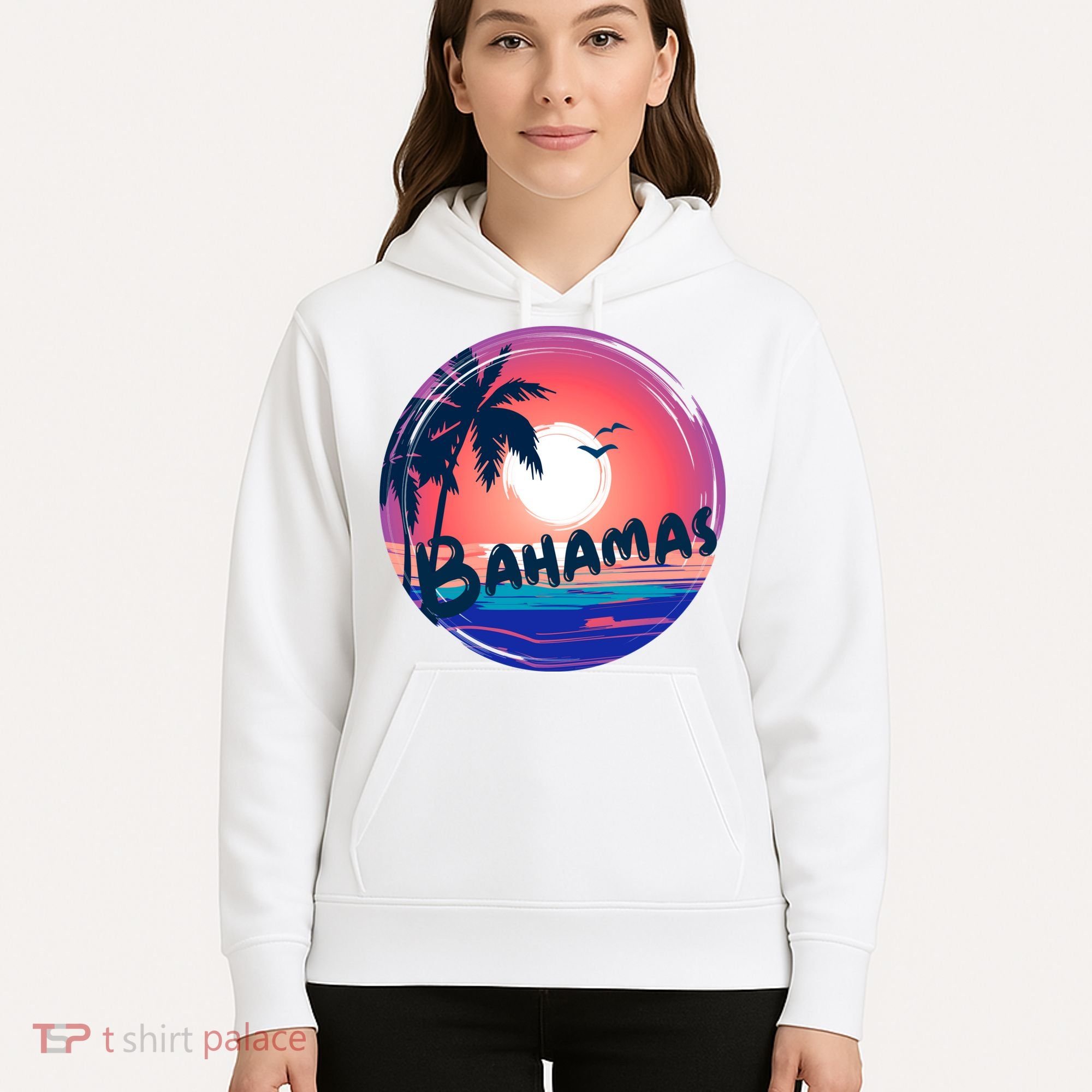 Bahamas Retro Circle Hoodie