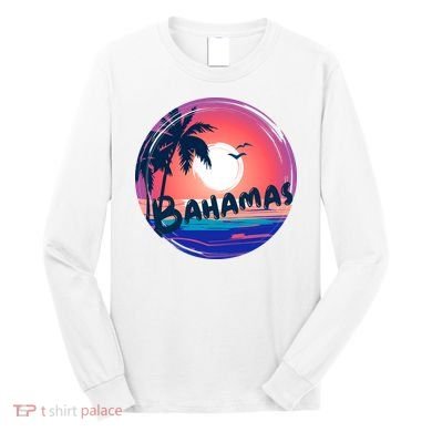 Bahamas Retro Circle Long Sleeve Shirt
