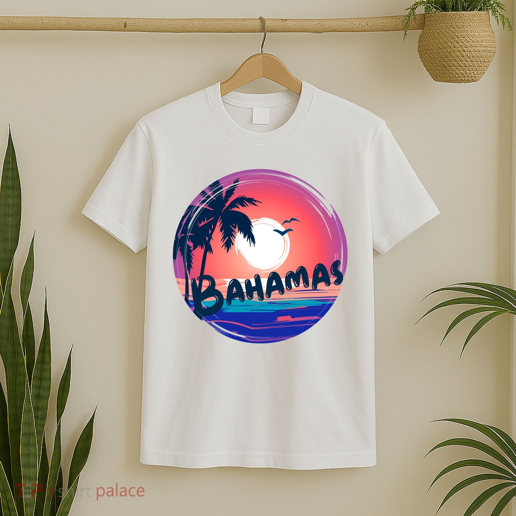 Bahamas Retro Circle T-Shirt