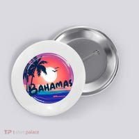 Bahamas Retro Circle Button thumb 0