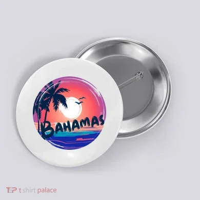 Bahamas Retro Circle Button