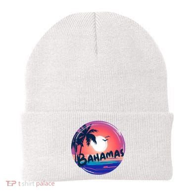 Bahamas Retro Circle Beanie