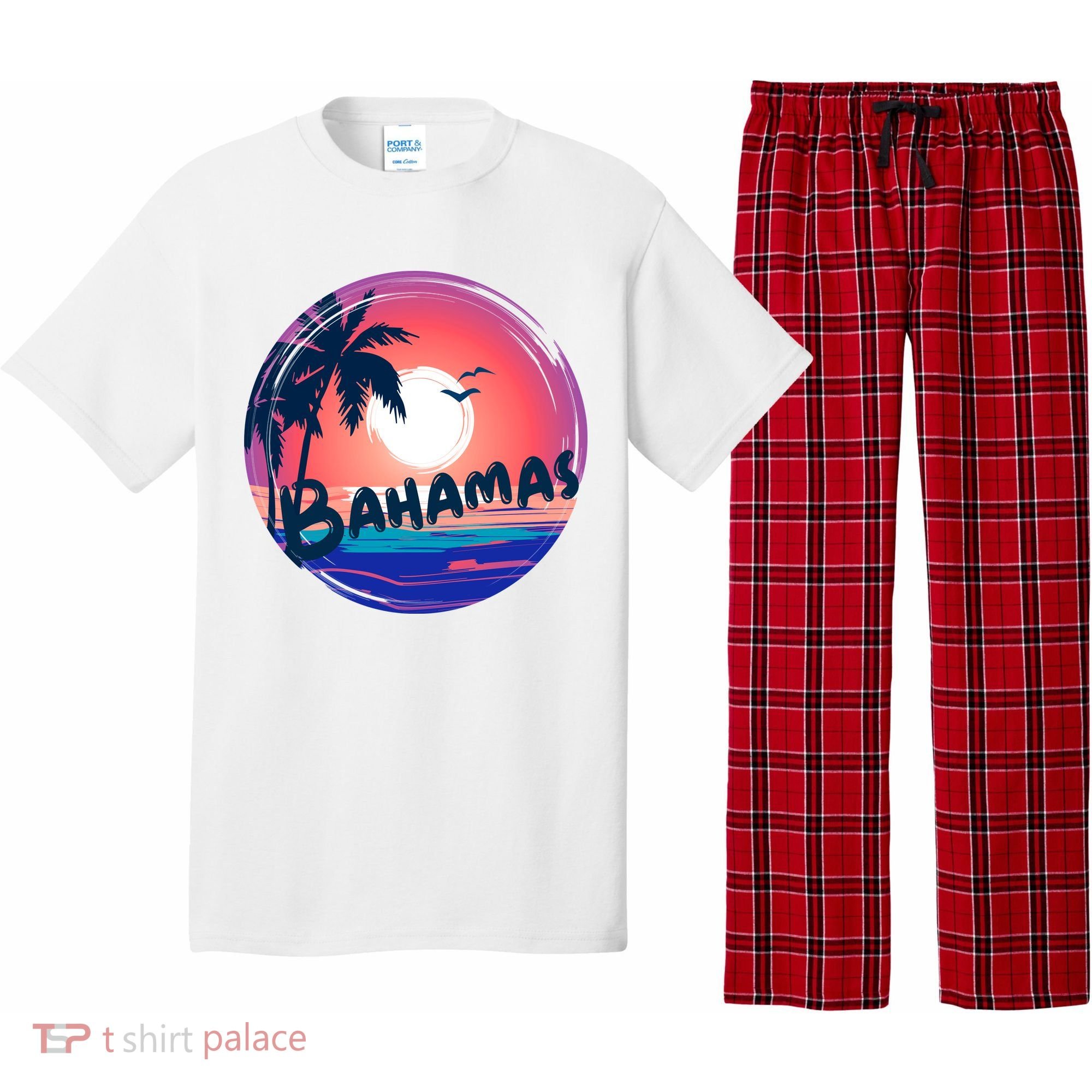 Bahamas Retro Circle Pajama Set