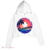 Bahamas Retro Circle Crop Fleece Hoodie thumb 0