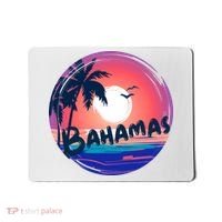 Bahamas Retro Circle Mousepad thumb 0