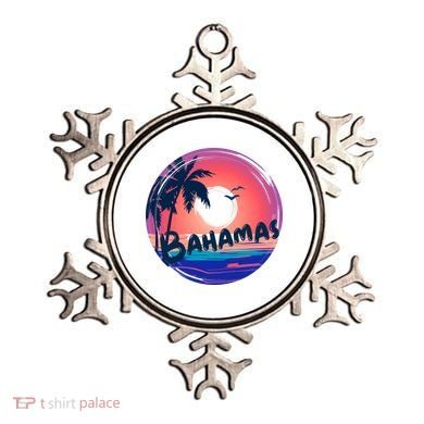 Bahamas Retro Circle Ornament
