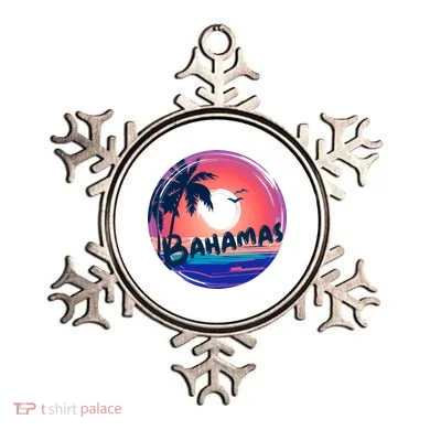 Bahamas Retro Circle Ornament
