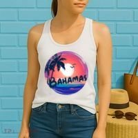 Bahamas Retro Circle Women's Tank Top thumb 2