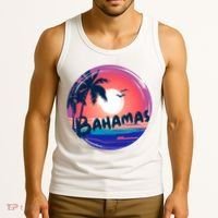 Bahamas Retro Circle Tank Top thumb 3