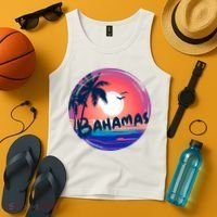 Bahamas Retro Circle Tank Top thumb 4