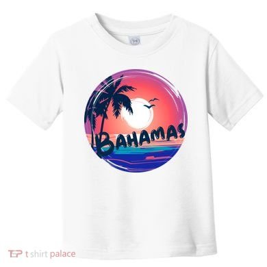 Bahamas Retro Circle Toddler T-Shirt