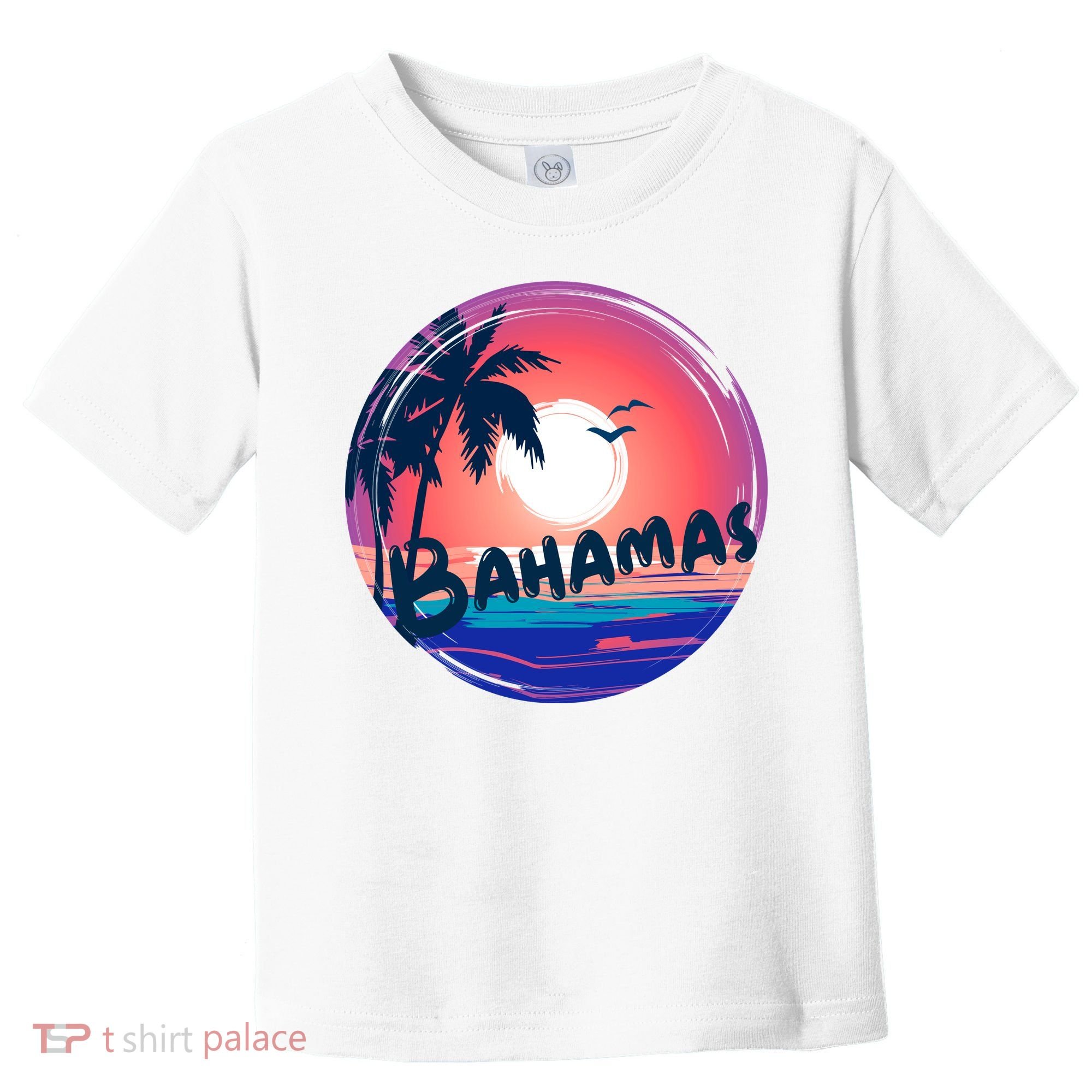 Bahamas Retro Circle Toddler T-Shirt