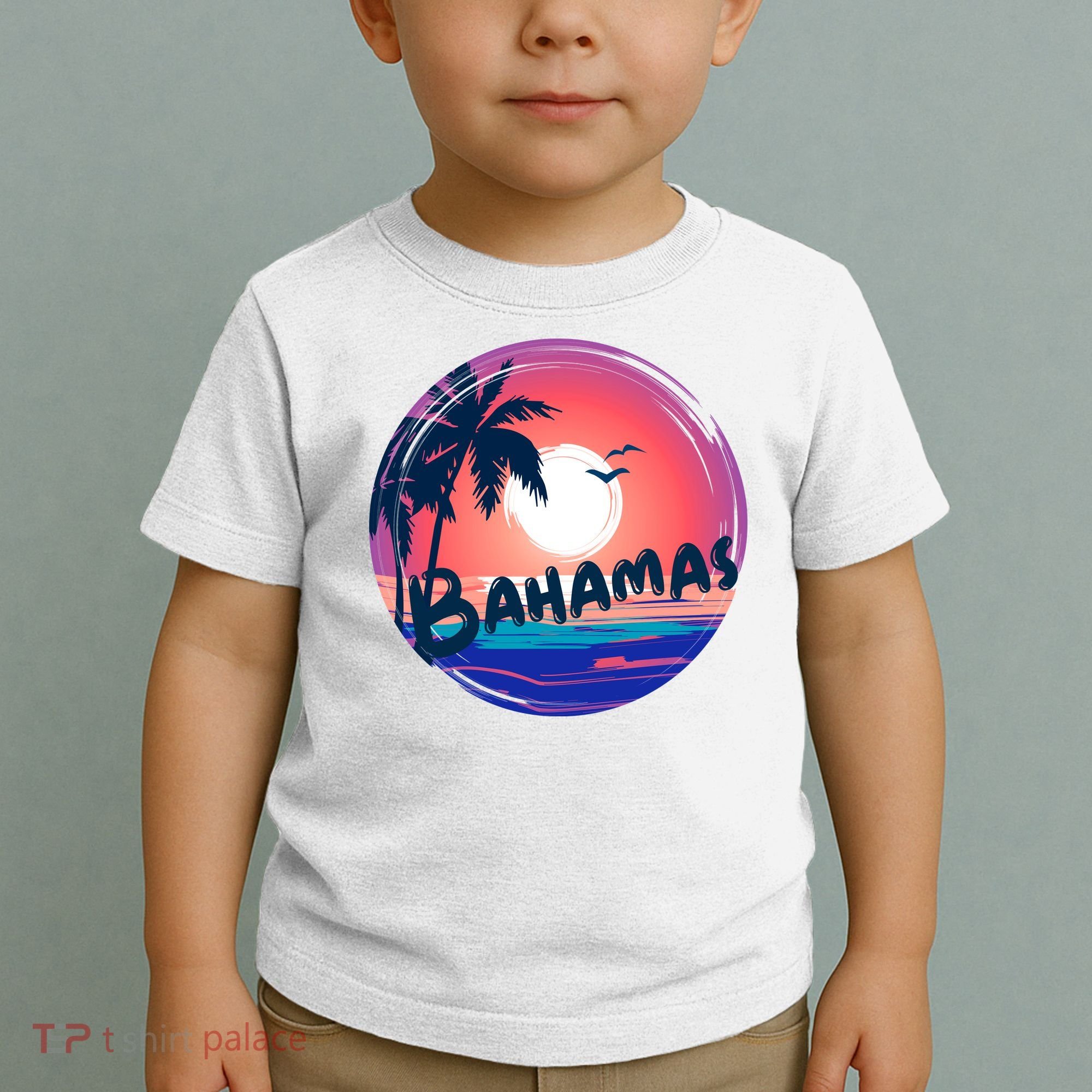 Bahamas Retro Circle Toddler T-Shirt