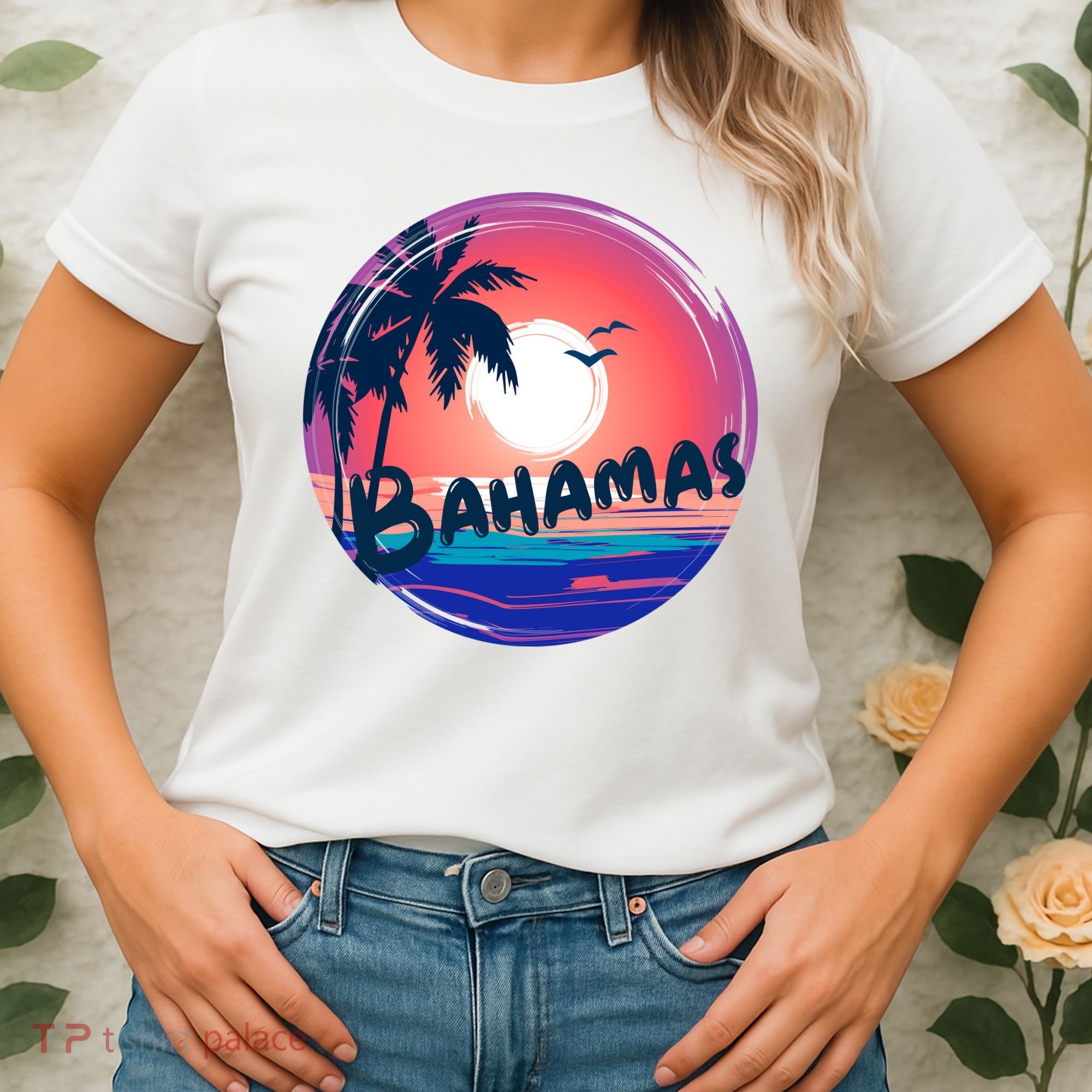 Bahamas Retro Circle Women's T-Shirt