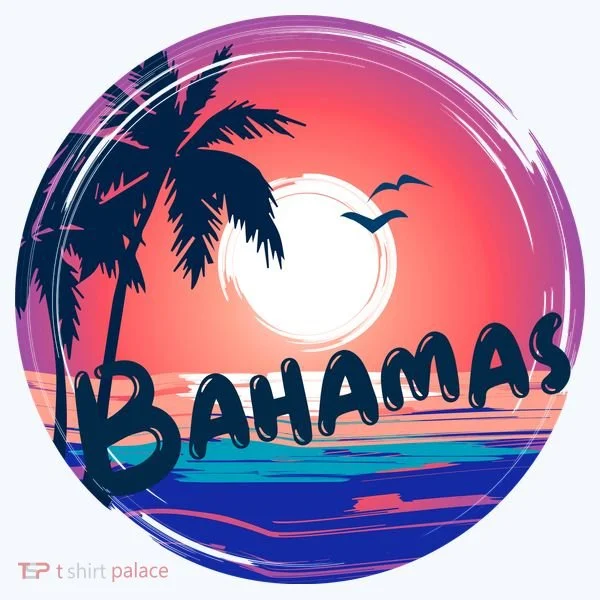 Bahamas Retro Circle Women's T-Shirt