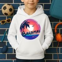 Bahamas Retro Circle Kids Hoodie thumb 2