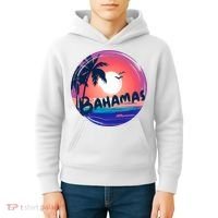 Bahamas Retro Circle Kids Hoodie thumb 4