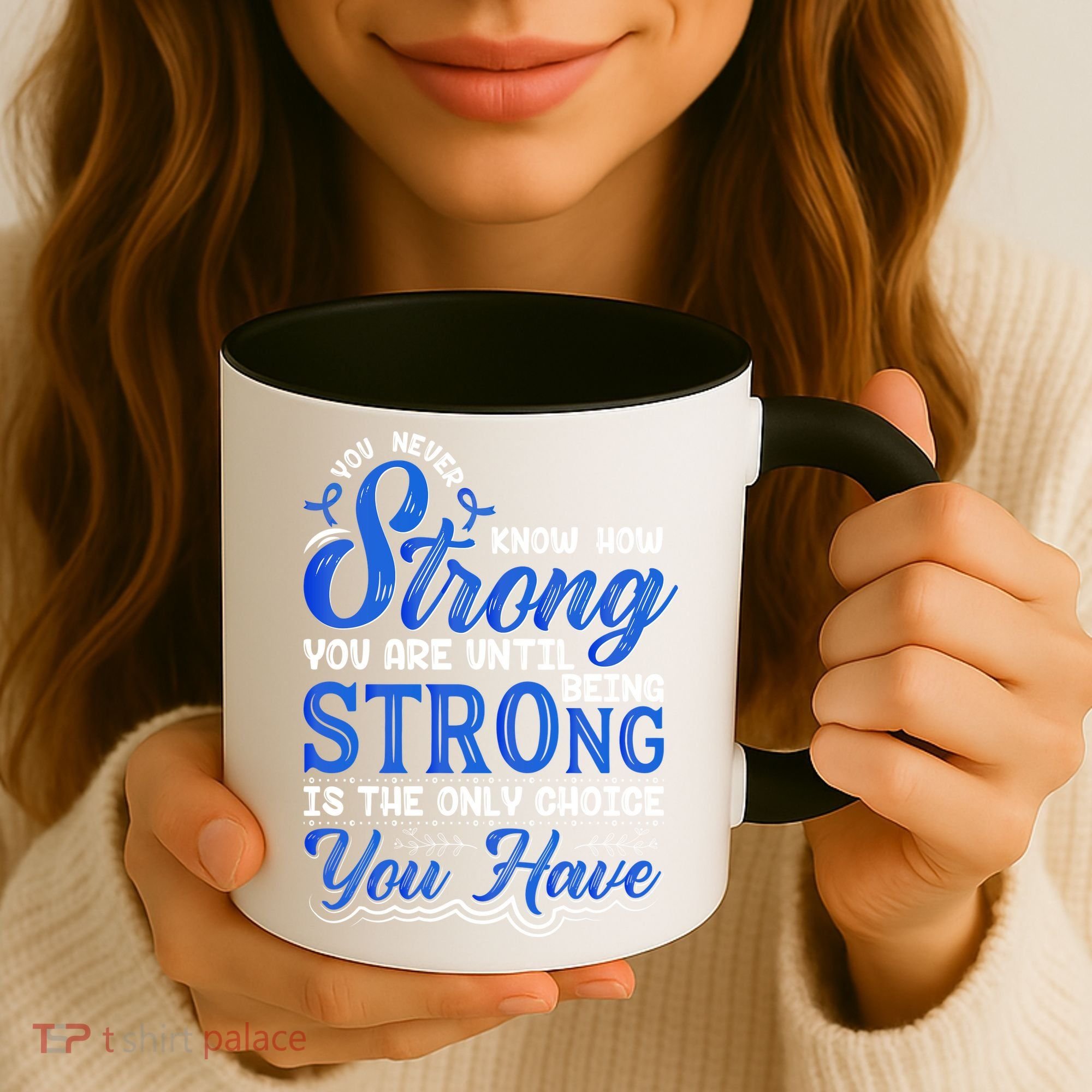 Blue Ribbon Colon Cancer Coffee Mug