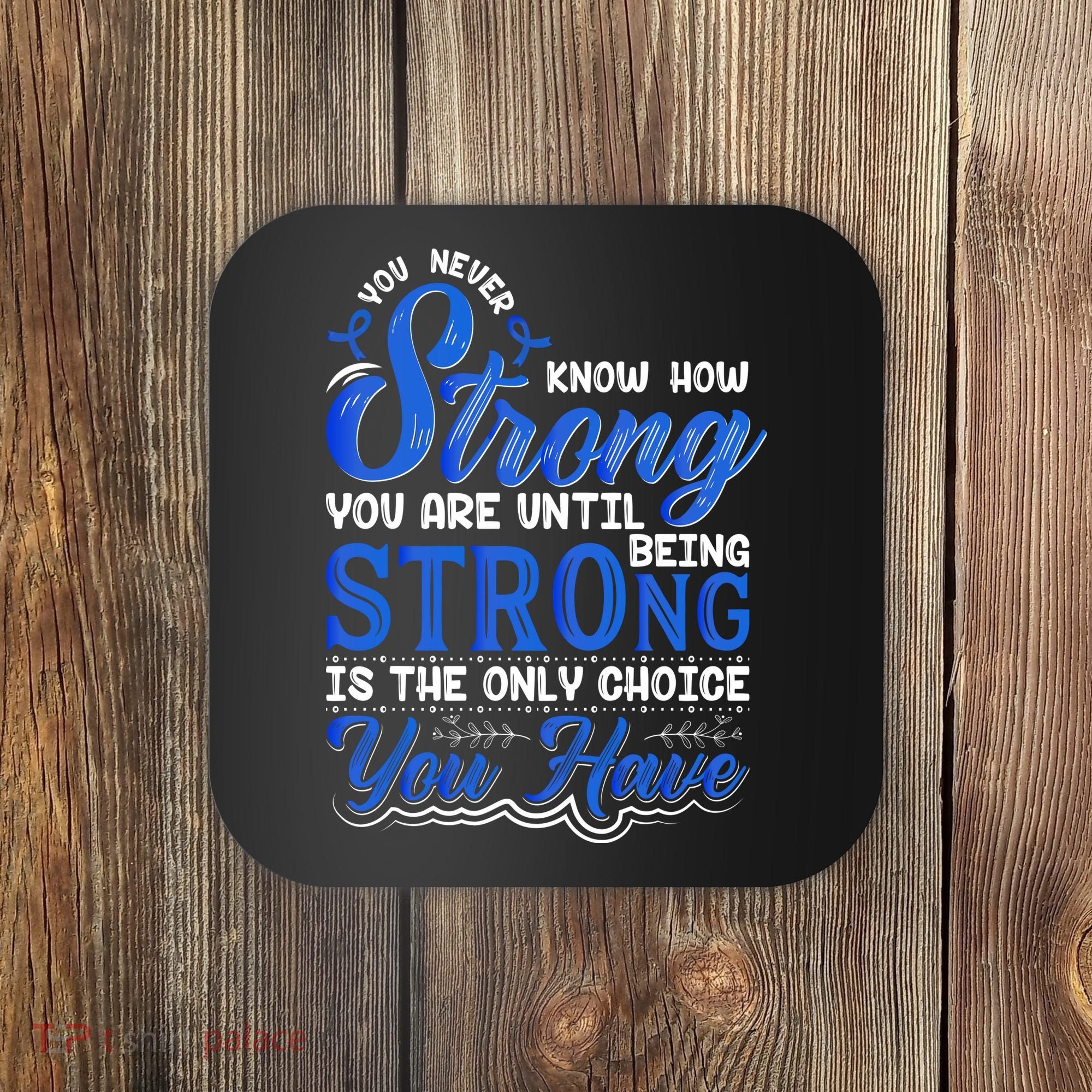Blue Ribbon Colon Cancer Coaster