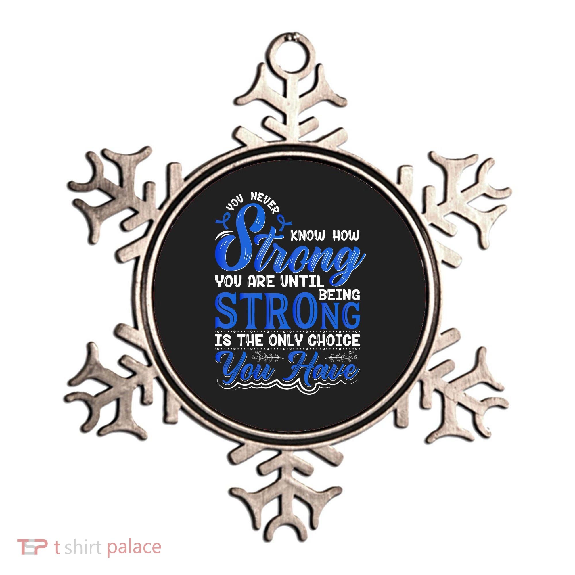 Blue Ribbon Colon Cancer Ornament