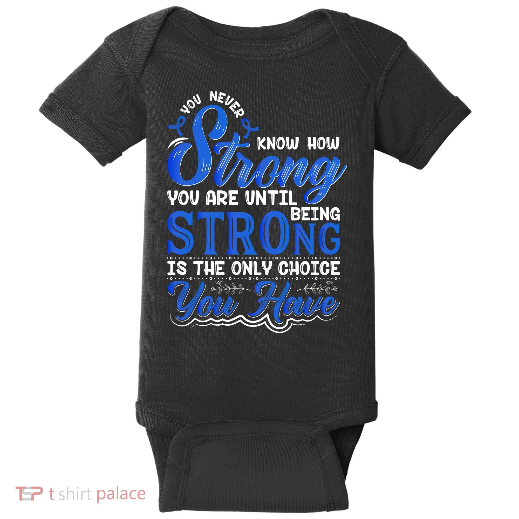 Blue Ribbon Colon Cancer Baby Bodysuit