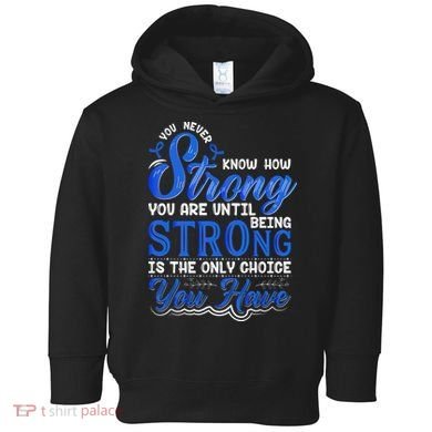 Blue Ribbon Colon Cancer Toddler Hoodie