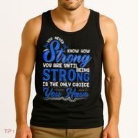 Blue Ribbon Colon Cancer Tank Top thumb 3