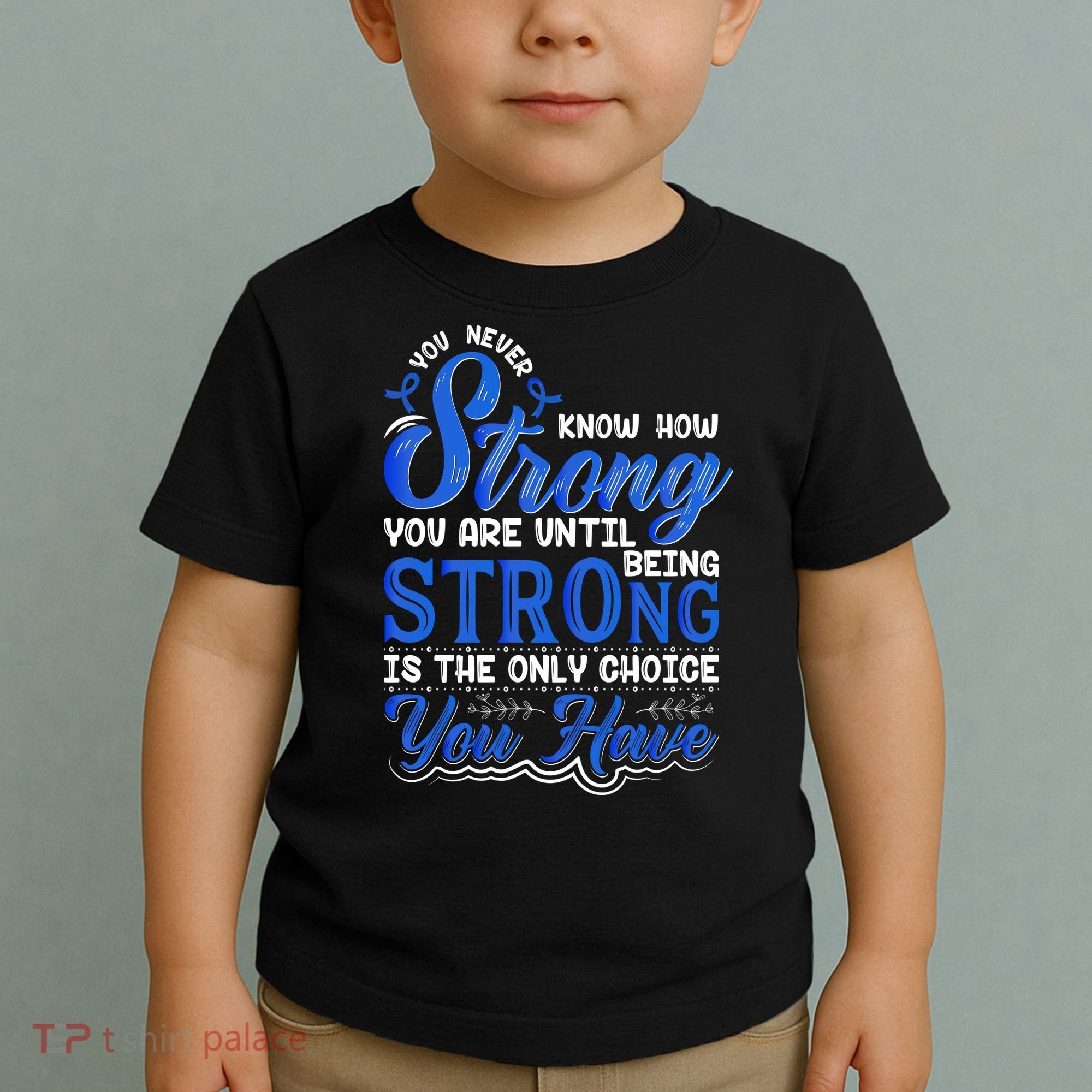 Blue Ribbon Colon Cancer Toddler T-Shirt