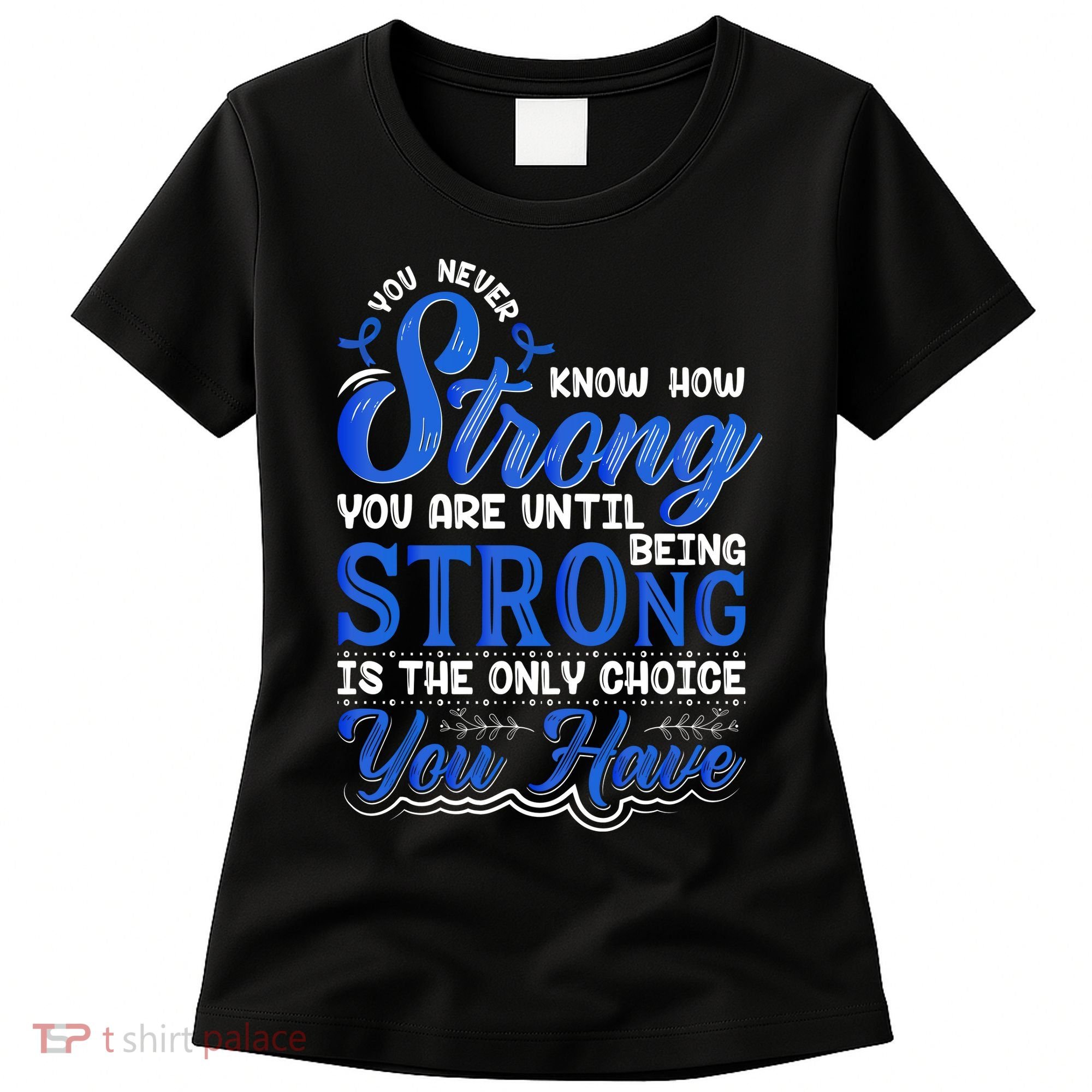 Blue Ribbon Colon Cancer Women's T-Shirt