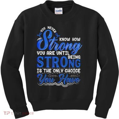 Blue Ribbon Colon Cancer Kids Sweatshirt