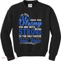 Blue Ribbon Colon Cancer Kids Sweatshirt thumb 0