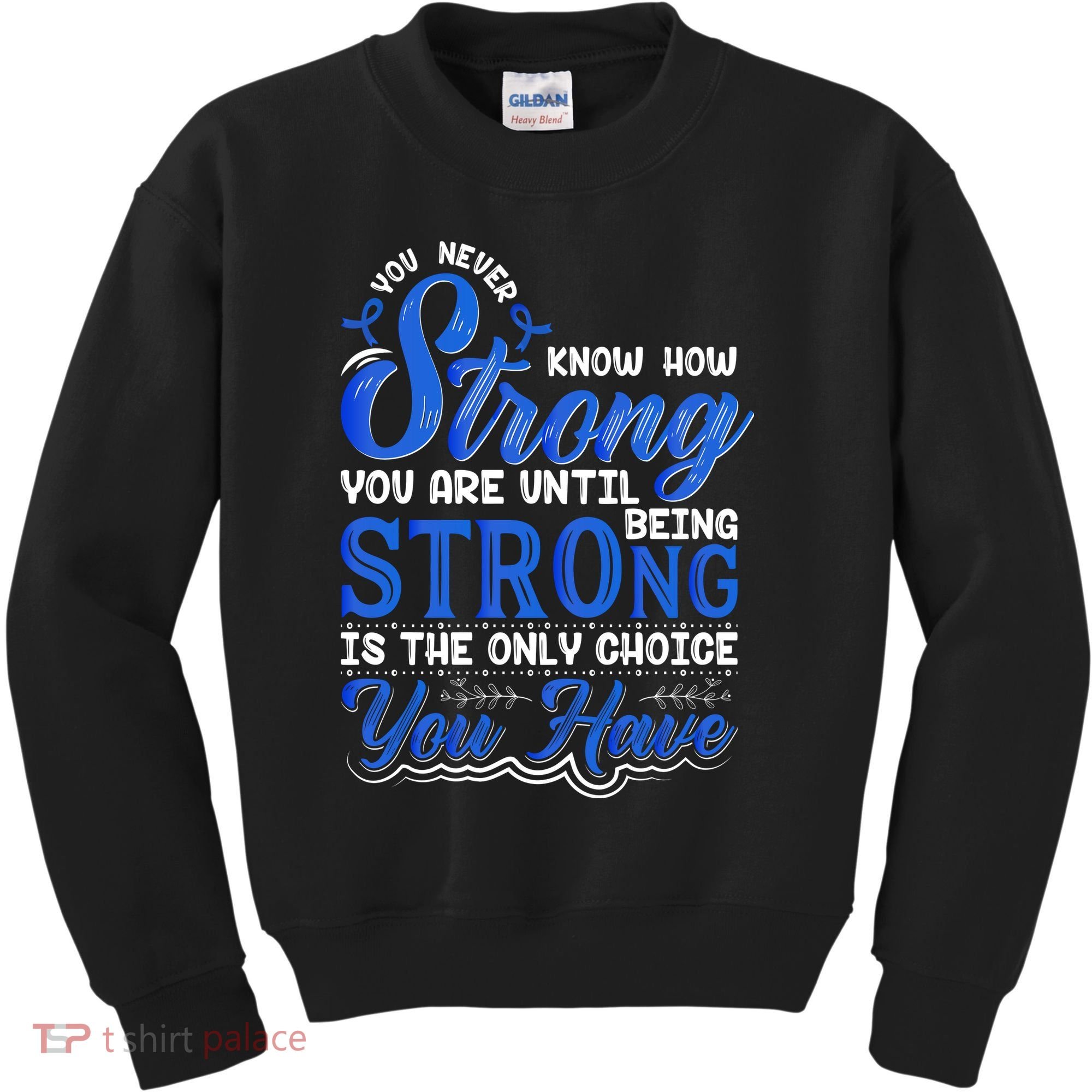 Blue Ribbon Colon Cancer Kids Sweatshirt