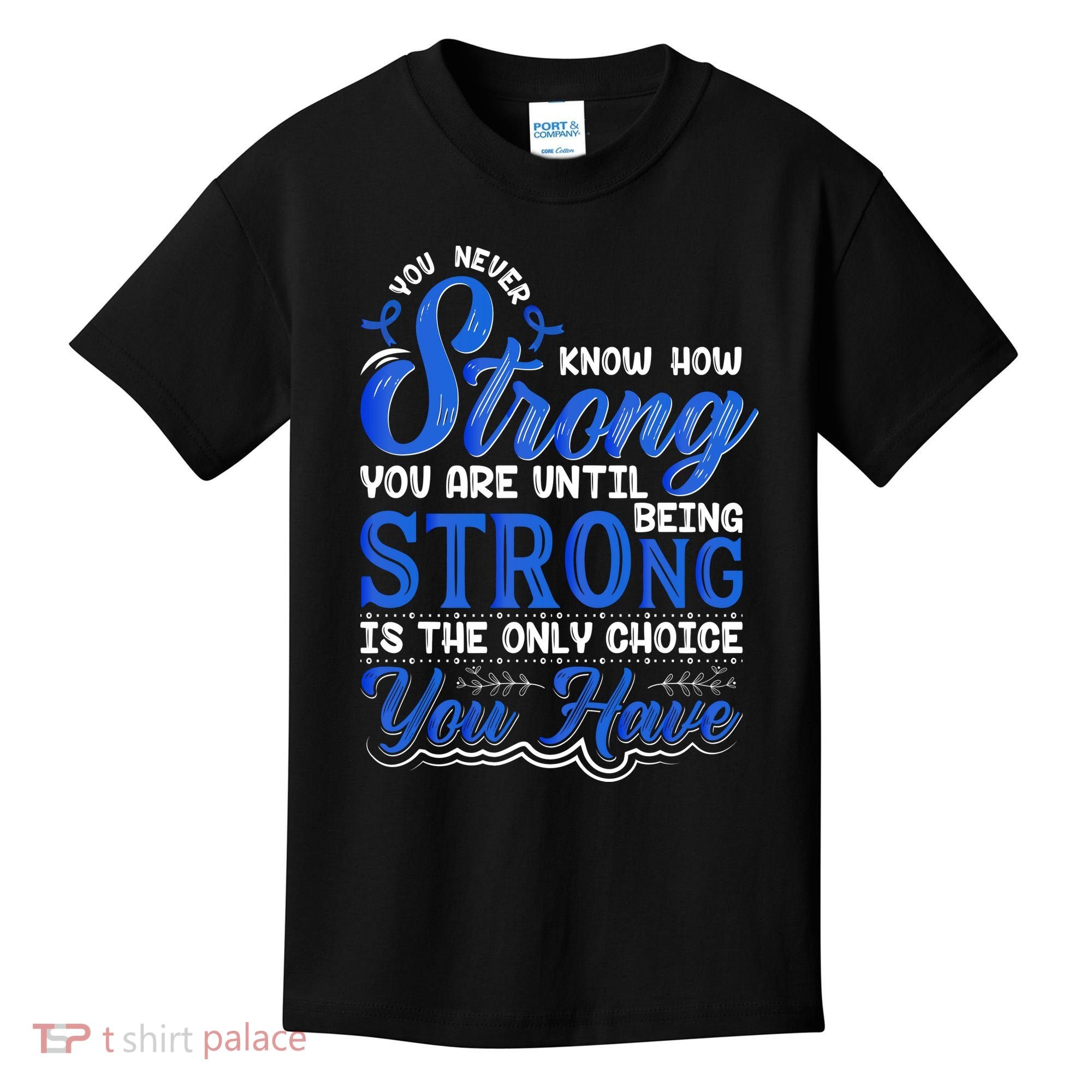 Blue Ribbon Colon Cancer Kids T-Shirt
