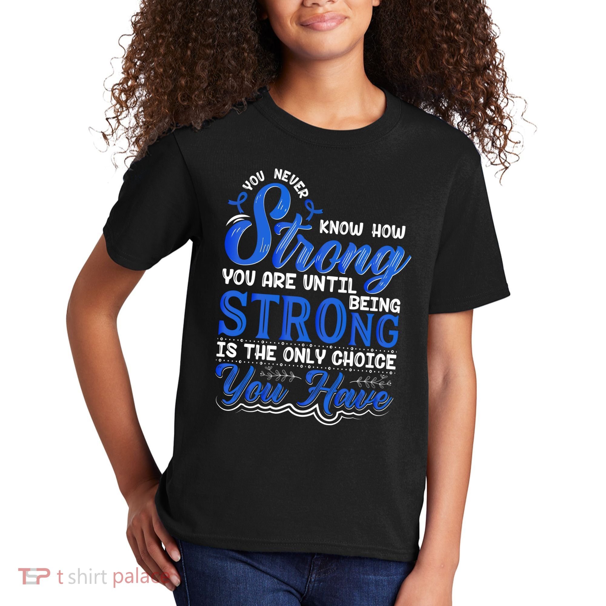 Blue Ribbon Colon Cancer Kids T-Shirt