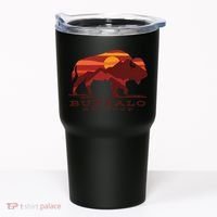Buffalo Roundup Custer State Park South Dakota Sunset Tumbler thumb 0