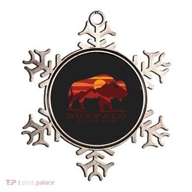 Buffalo Roundup Custer State Park South Dakota Sunset Ornament