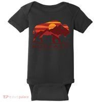 Buffalo Roundup Custer State Park South Dakota Sunset Baby Bodysuit thumb 0