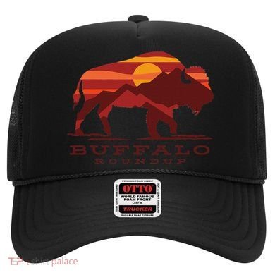 Buffalo Roundup Custer State Park South Dakota Sunset Hat
