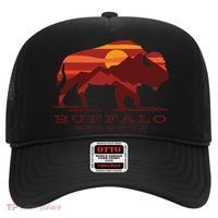 Buffalo Roundup Custer State Park South Dakota Sunset Hat thumb 0