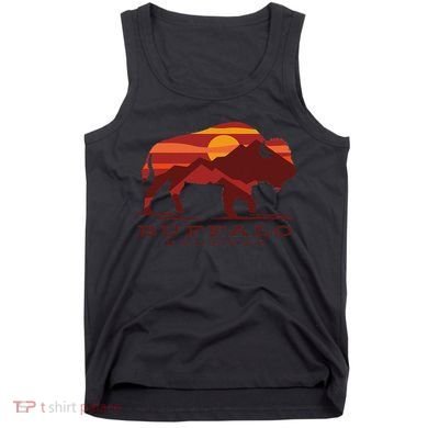 Buffalo Roundup Custer State Park South Dakota Sunset Tank Top