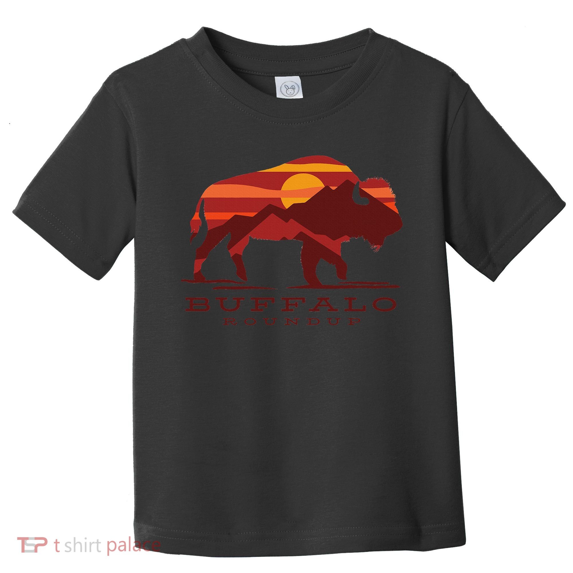 Buffalo Roundup Custer State Park South Dakota Sunset Toddler T-Shirt