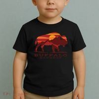 Buffalo Roundup Custer State Park South Dakota Sunset Toddler T-Shirt thumb 2
