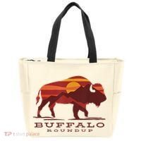 Buffalo Roundup Custer State Park South Dakota Sunset Tote Bag thumb 0