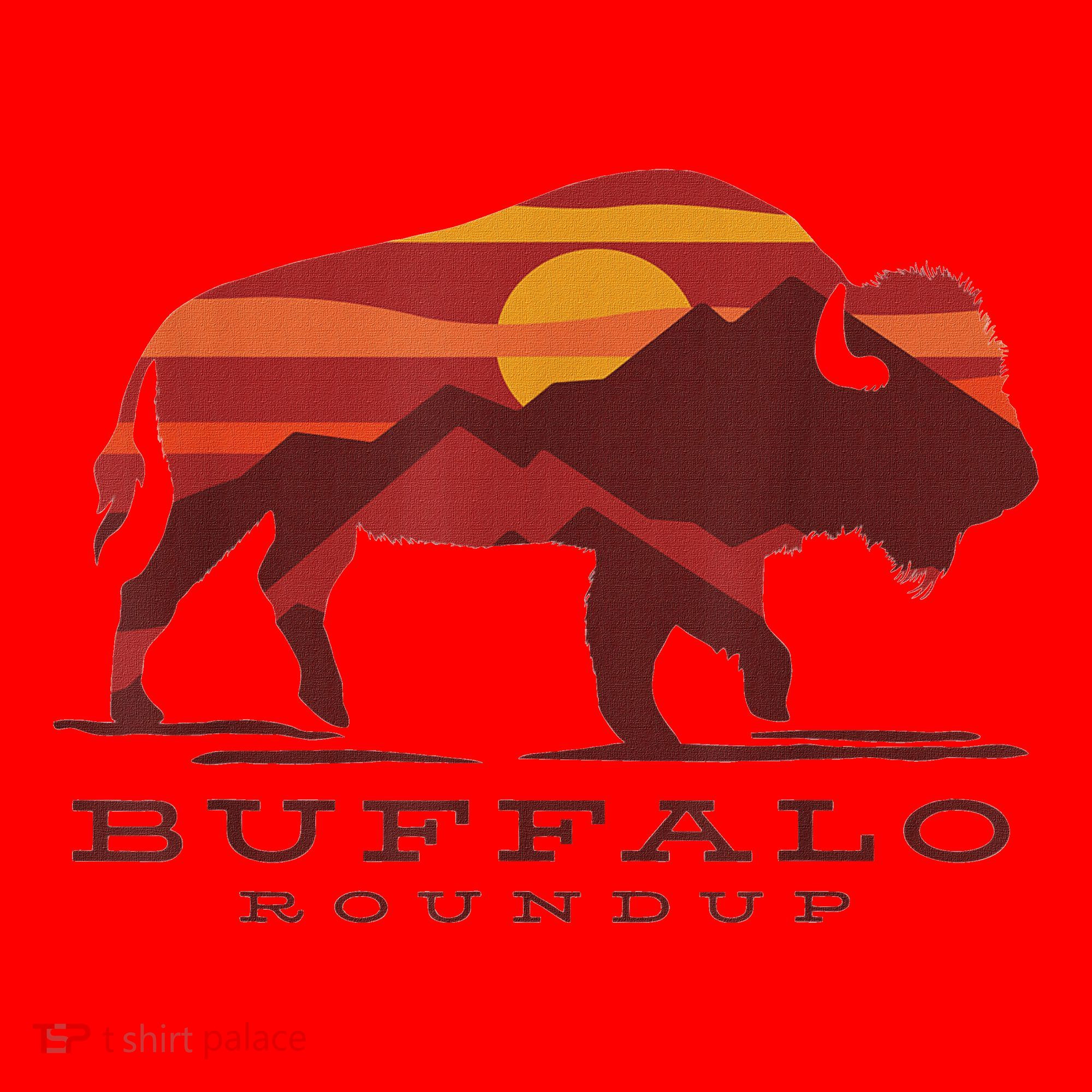 Buffalo Roundup Custer State Park South Dakota Sunset Santa Hat