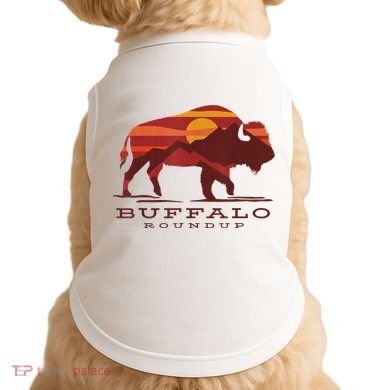Buffalo Roundup Custer State Park South Dakota Sunset Doggie Tank